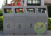 戶外鏤空組（zǔ）合（hé）式樱花草视频WWW不鏽鋼垃圾桶