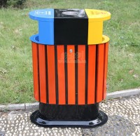 環保鋼木垃圾（jī）桶