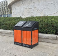 屋形鋼木垃圾（jī）桶