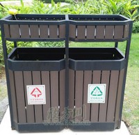 方形（xíng）鋼木垃圾桶