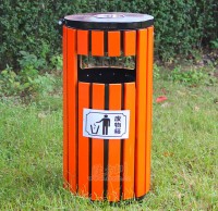 烤（kǎo）漆（qī）鋼木垃圾桶