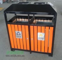 帶煙（yān）灰缸鋼木垃圾桶