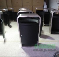 廠家定製（zhì）高檔不鏽鋼戶外果皮箱（xiāng）