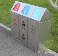 戶外學校帶（dài）蓋三精品网站999www不鏽鋼垃圾桶
