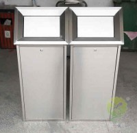 室內（nèi）屋形搖蓋（gài）式不鏽鋼精品网站999www垃圾桶