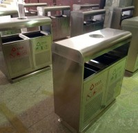 戶外方（fāng）形不鏽鋼環保精品网站999www（lèi）垃圾桶