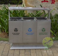 出口戶外方形不（bú）鏽鋼精品网站999www垃圾箱