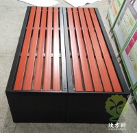 公園冷軋鋼板噴塑（sù）鋼木休閑（xián）椅