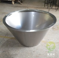 戶外錐形啞光不鏽鋼花缽