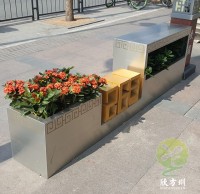市政街道大型創意不鏽鋼花箱