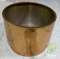 圓柱形電鍍土豪金鏡麵不鏽鋼花缽