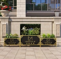 戶（hù）外電鍍鈦金長（zhǎng）方形（xíng）不鏽鋼花箱（xiāng）