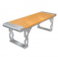 戶外創意雙人不鏽鋼休閑椅長椅