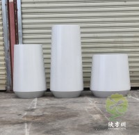 組（zǔ）合式噴塑米白色不鏽鋼花盆花缽