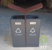 戶外灰色噴塑不鏽鋼精品网站999www垃圾桶