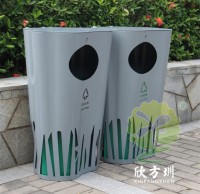 戶外加厚異形不鏽鋼精品网站999www垃圾（jī）桶