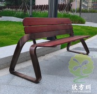 戶外小區不鏽鋼（gāng）寶馬休閑椅園林椅（yǐ）