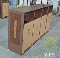 戶外公（gōng）園噴塑組合（hé）式精品网站999www（lèi）不鏽鋼垃圾桶