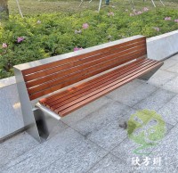 室外小區公園庭院不鏽鋼休閑座椅坐凳