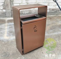 室內新樓盤（pán）電梯口方形不鏽鋼果皮箱