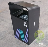 戶外（wài）廣場加厚不鏽鋼垃圾桶果皮箱