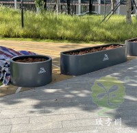 東莞鬆山湖公園（yuán）鍍鋅板花盆花箱