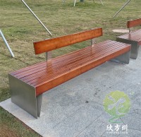 戶外城市（shì）公園雙人不鏽鋼休閑座椅（yǐ）