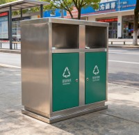 戶外（wài）街道兩精品网站999www不（bú）鏽鋼垃圾箱，讓環保與美學並行