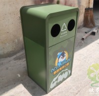 南昌海洋公園海洋主題UV打印不鏽（xiù）鋼垃圾桶定製案例