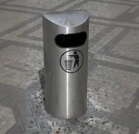 圓柱形不鏽鋼（gāng）垃圾桶打造耐用美觀（guān）的公共空（kōng）間解決方案