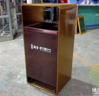 小區電梯口電鍍不鏽鋼垃圾桶提升（shēng）品質與實用的完美方案