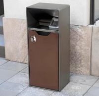 戶（hù）外抽拉式導軌方形垃圾桶讓公共空間煥發潔淨新（xīn）顏