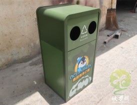 南昌（chāng）海洋公（gōng）園海洋主題UV打印不鏽鋼垃（lā）圾（jī）桶定製案例