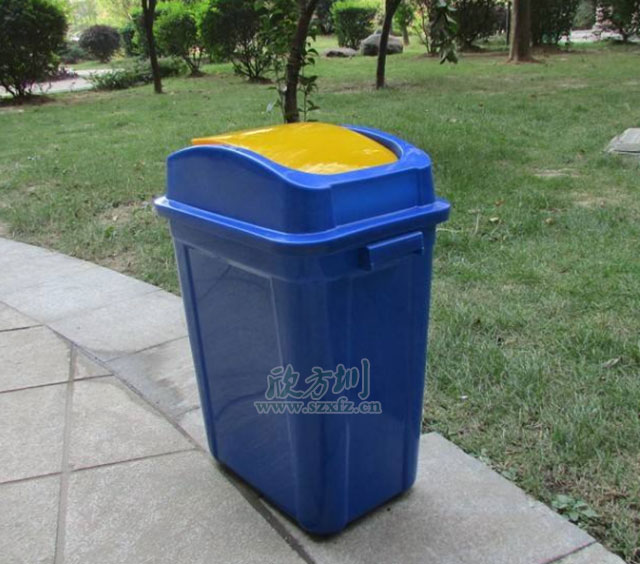 推蓋塑料垃圾桶 推蓋塑料(liào)垃圾桶