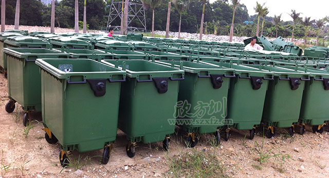 環衛移動(dòng)塑料垃圾桶 環衛移動塑料垃圾桶