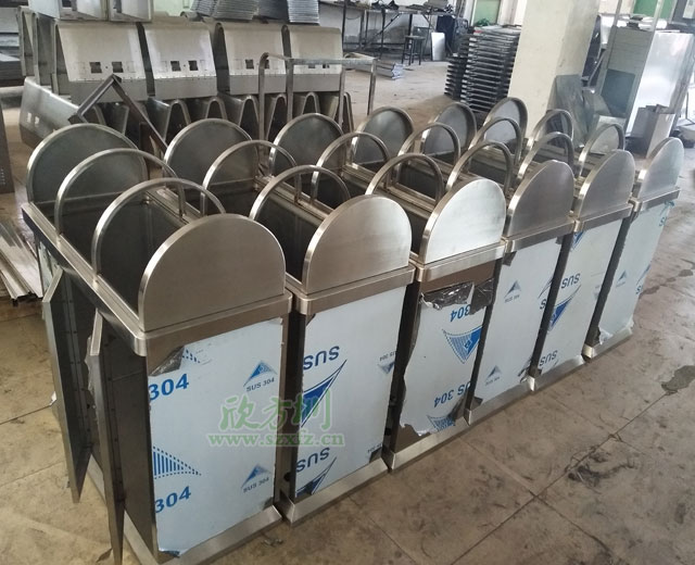 不鏽鋼（gāng）搖蓋三精品网站999www垃圾桶生產圖